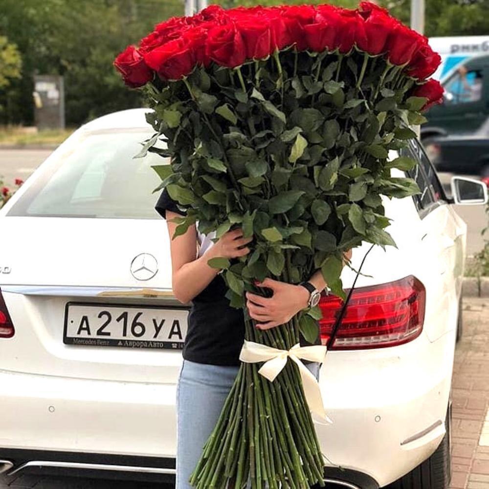 Букет 101 роза 120 см